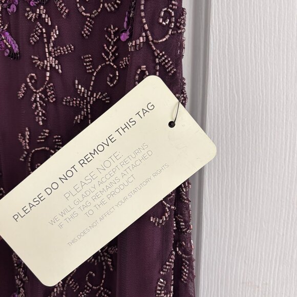 Adrianna Papell Hand Beaded Gown Size 10 New with Tags - Picture 8 of 12